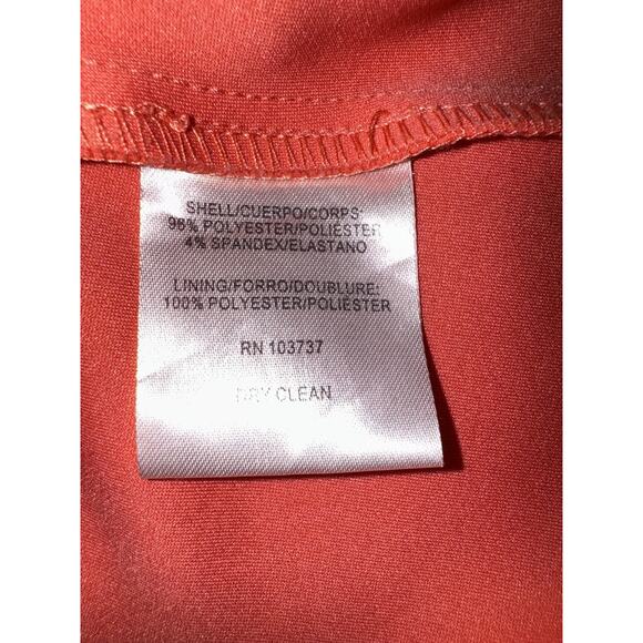 Donna Degnan Red V-neck Bell Sleeve Lined Mini Dress Size 2 - Picture 3 of 7